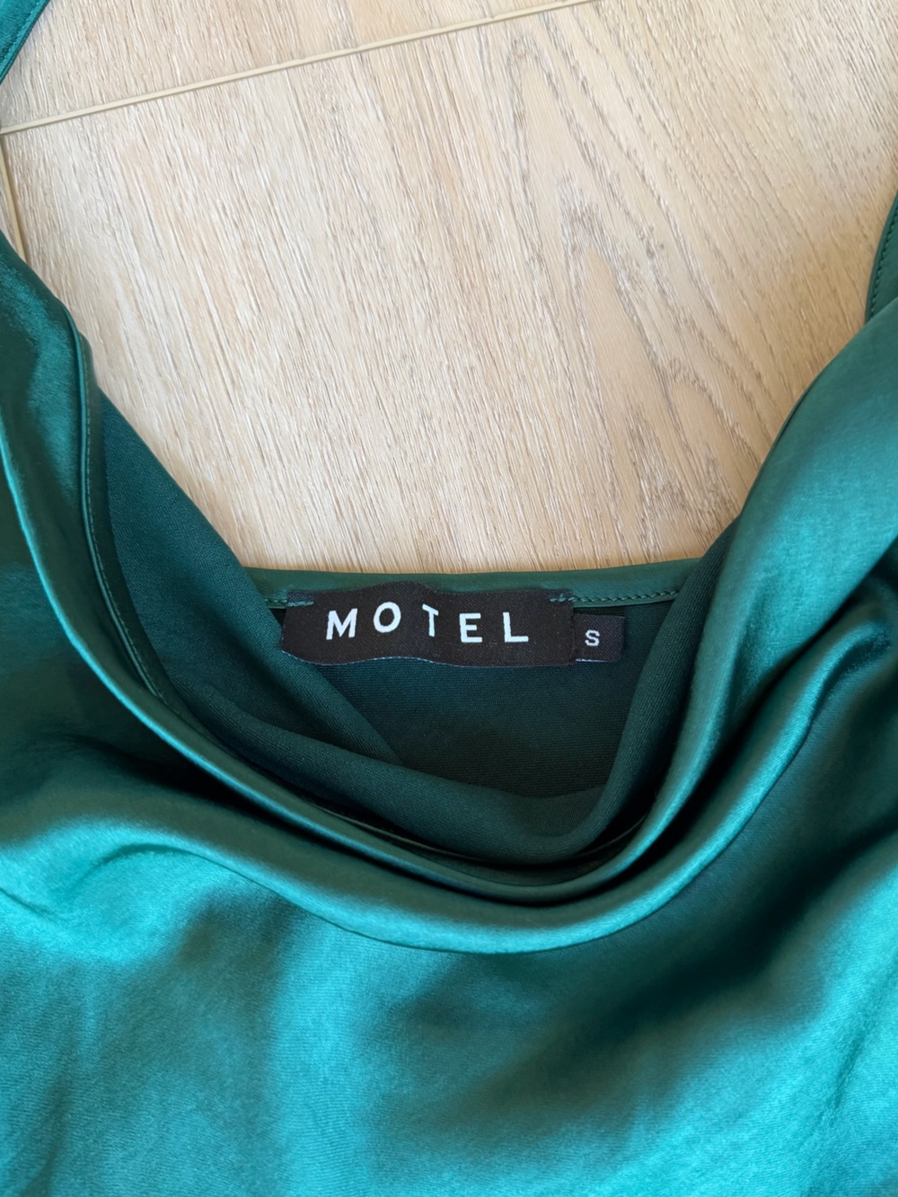 Motel Rocks Paiva Cowl Neck Spaghetti Straps Short Dress
